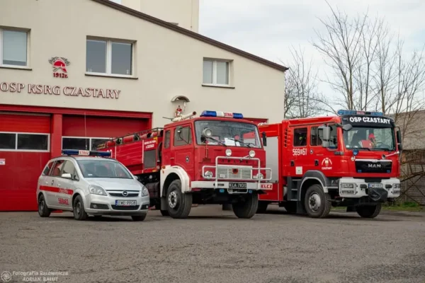 Lądowanie Lotniczego Pogotowia Ratunkowego w Stępnej – zabezpieczenie przez OSP Czastary