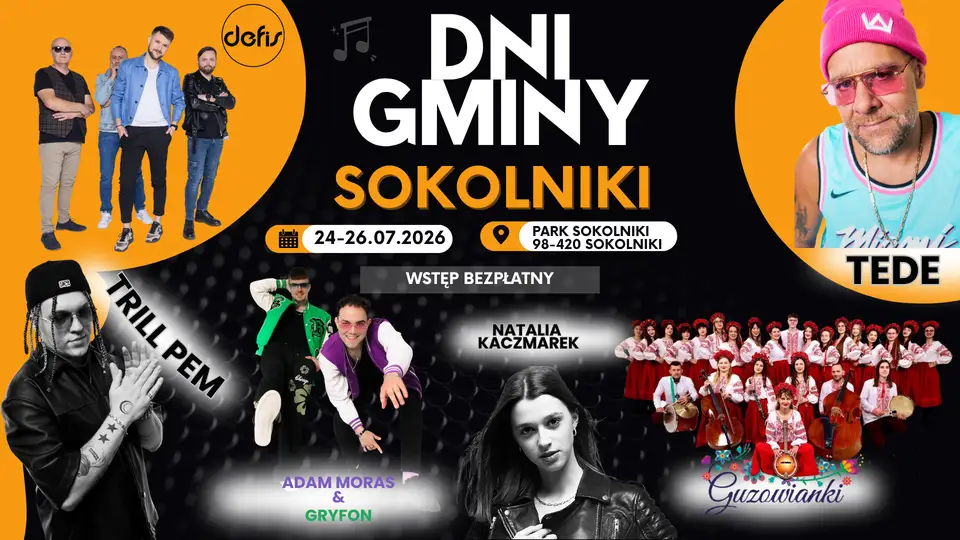 Adam Moras i Jakub Ospałek (Gryfon) wystąpią na Dniach Gminy Sokolniki