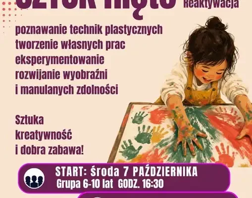 Dzieci SZTUKnięte wracają! Nowa edycja zajęć plastycznych w Wieruszowie