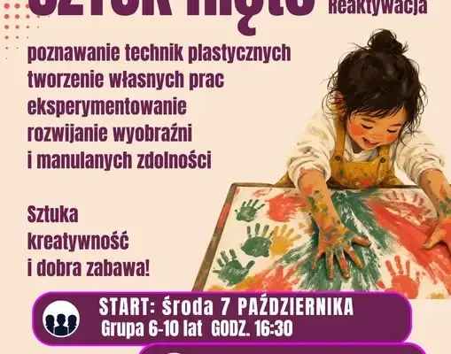Wieruszów: ruszają zajęcia plastyczne dla dzieci „SZTUKnięte”
