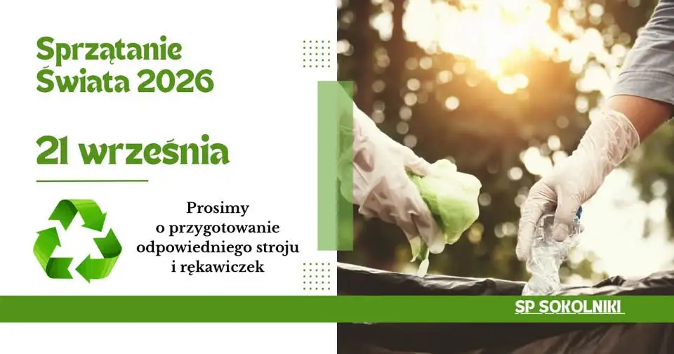 Szkoła w Sokolnikach włącza się w akcję Sprzątanie Świata 2026