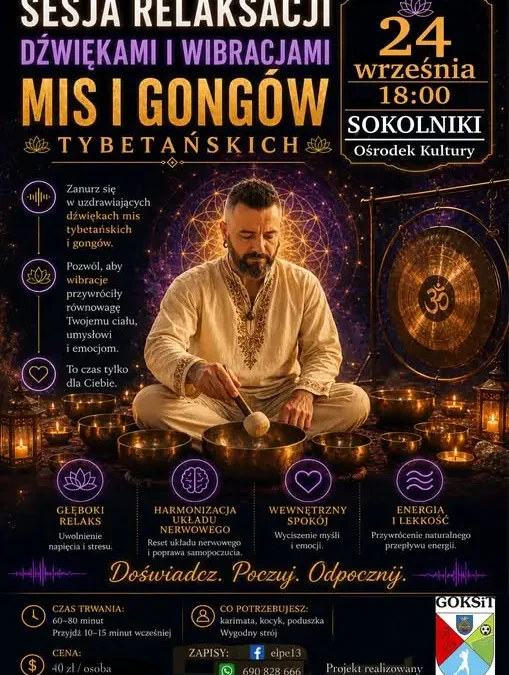 Sesja mis i gongów w Sokolnikach. Co mówią badania o relaksie?