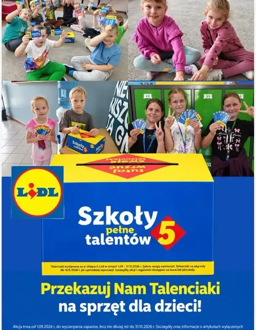 Szkoła w Sokolnikach zbiera Talenciaki – już 132 kupony na koncie
