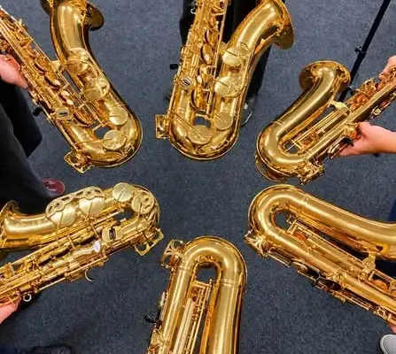 Orkiestra Reprezentacyjna Gminy Czastary szlifuje brzmienie saksofonów