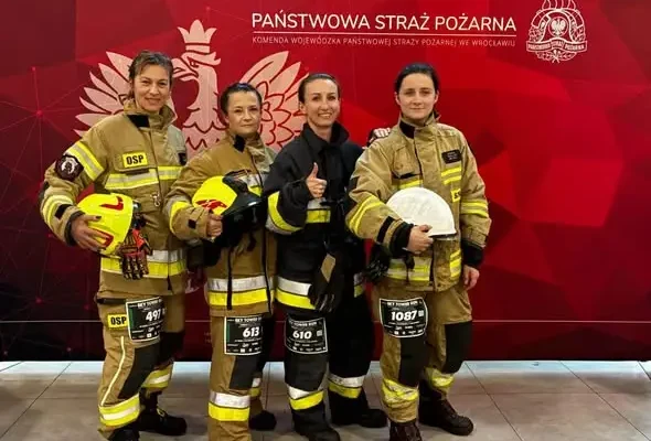 OSP Lututów na I Igrzyskach Szkół Rolniczych i Sky Tower Run