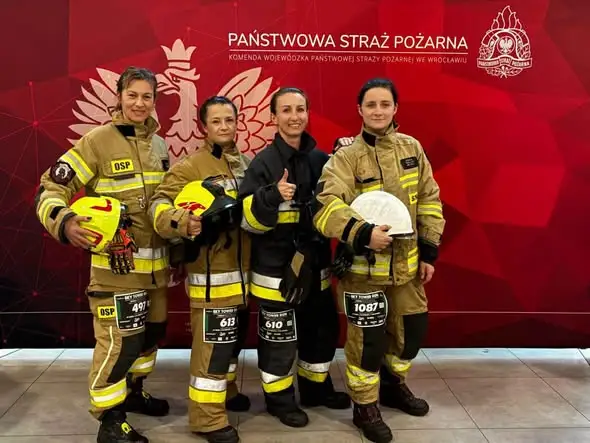 OSP Lututów na I Igrzyskach Szkół Rolniczych i Sky Tower Run